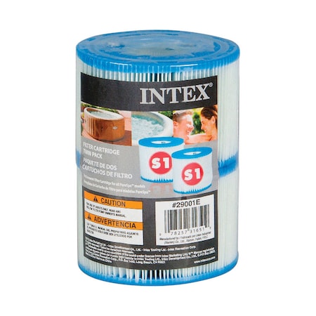 Intex Recreation Intex PureSpa Pool Filter Cartridge 2.8 in. H X 4.25 in. W X 4.25 in. L, PK2 29001E